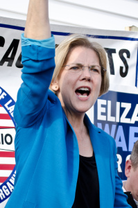 "Elizabeth Warren isn't actually that progressive."  -Photo by Tim Pierce, https://www.flickr.com/photos/qwrrty/8152000438/.