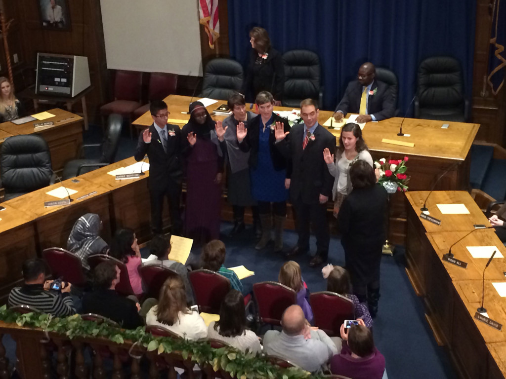 School Board new members take oath.