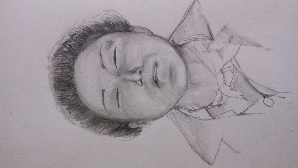 Sketch of unidentified woman. Courtesy of Portland Police.