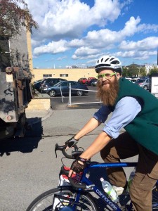 Asher Platts on bike