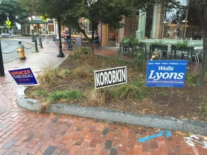 Signs of D2 Candidates near Longfellow Square.