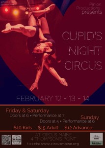 valentines circus promo flyer