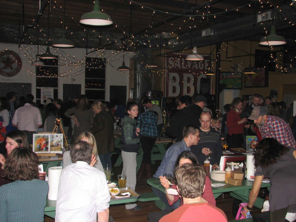 West End News: Reiche Auction at Salvage BBQ, Mar. 22. -Photo by Bridget Chase