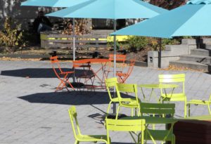 West End News: To Run Congress Square Park: Tables and chairs