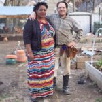 West End News - Tomato Trellising - Christian and Tanya at home