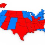 West End News - Planetary Storms and Culture War - Red state blue state map