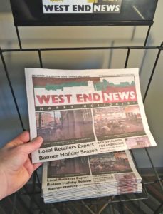 West End News Your Local paper on the rack