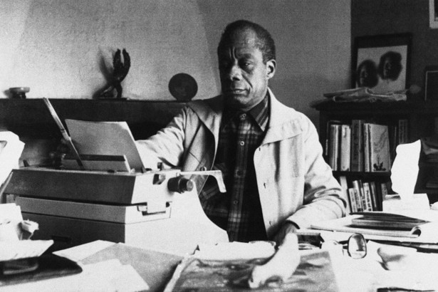 James Baldwin writing