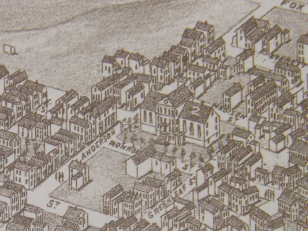 West End News - Bayside Past - illustration of Monroe Street Jail detail