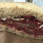 West End News - West End Markets New - Pastrami sandwich from Other Side Deli. -Photo by James Fereira