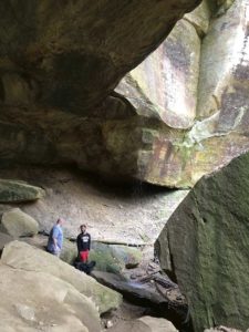 West End News - Spring Camping at Kentucky's Natural Bridge State Resort - Limestone cliffs