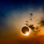 West End News - Rolling Out the Carpet for Eclipse Season - Solar eclipse stock photo