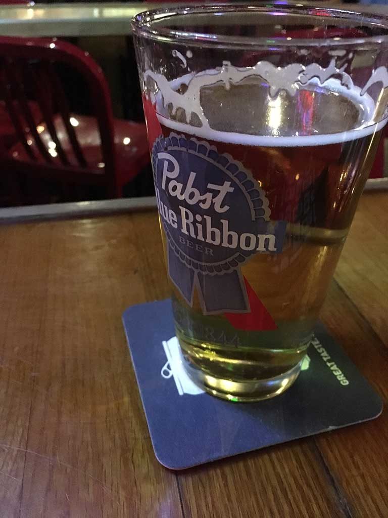 West ENd News - Ruski's Review - PBR pint at Ruski's