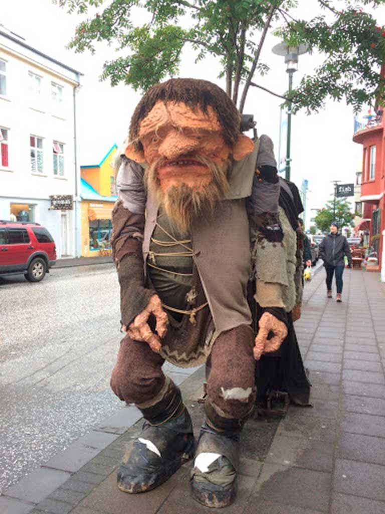 West End News - An Icelandic troll on the streets of Akureyri.