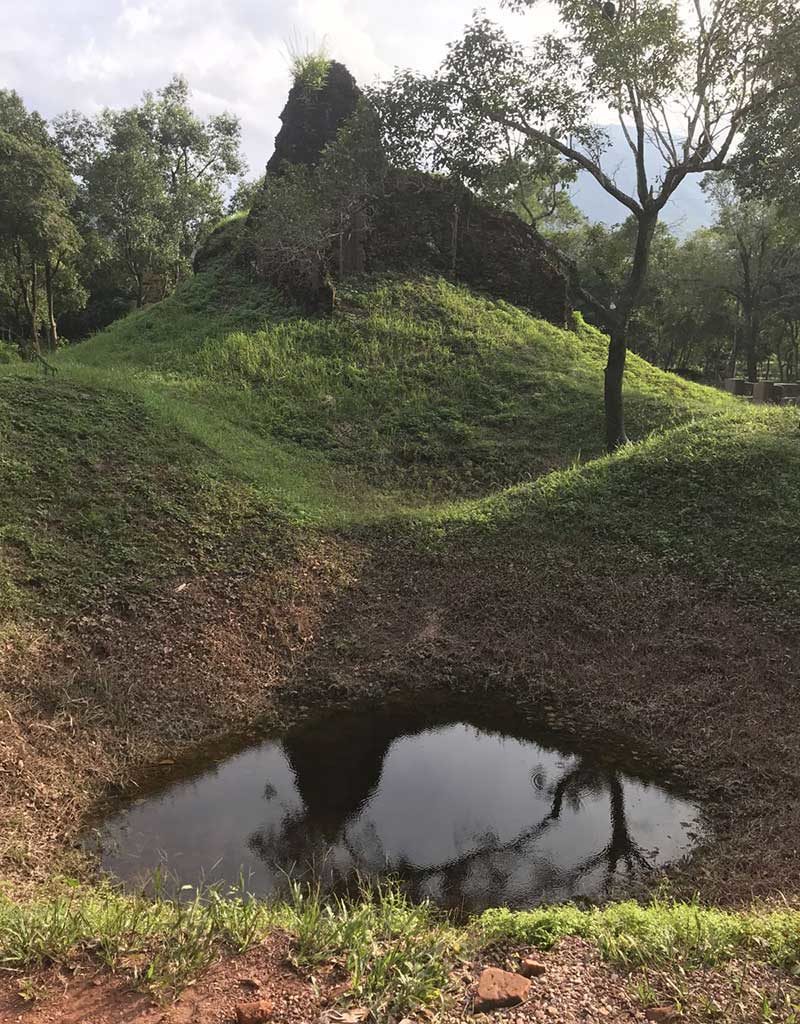 West End News - Bomb craters at My Son Temple - Courtesy Adenture Marketplace