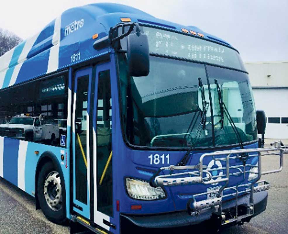 West End News - METRO proposes higher fares - METRO new branding bus photo