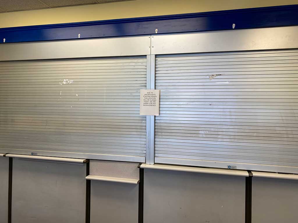 West End News - Post Office Station A counter closed due to staffing issues
