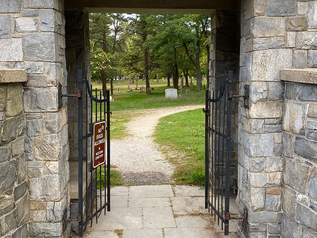 Western Cemetery gate