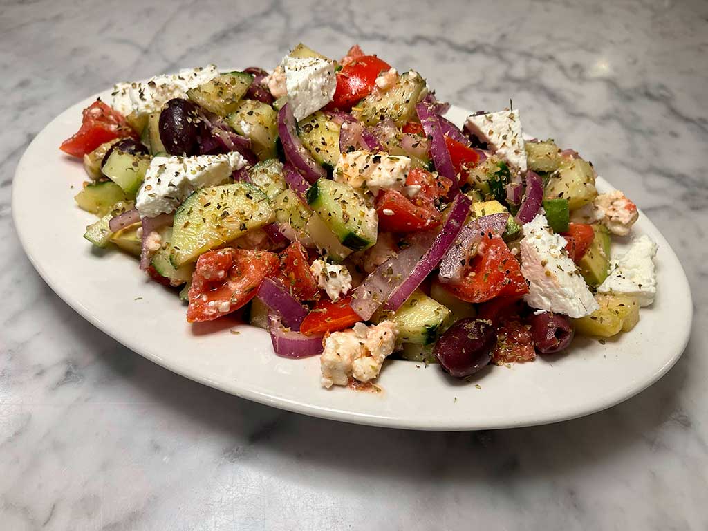 Horiatiki Salata (Greek Village Salad) - The West End News