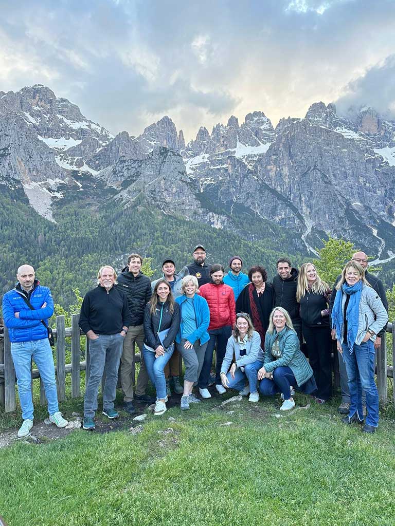 West End News - Dolomites - ATTA Pre Adventure group - Courtesy of Nancy Dorrans, Adventure Marketplace