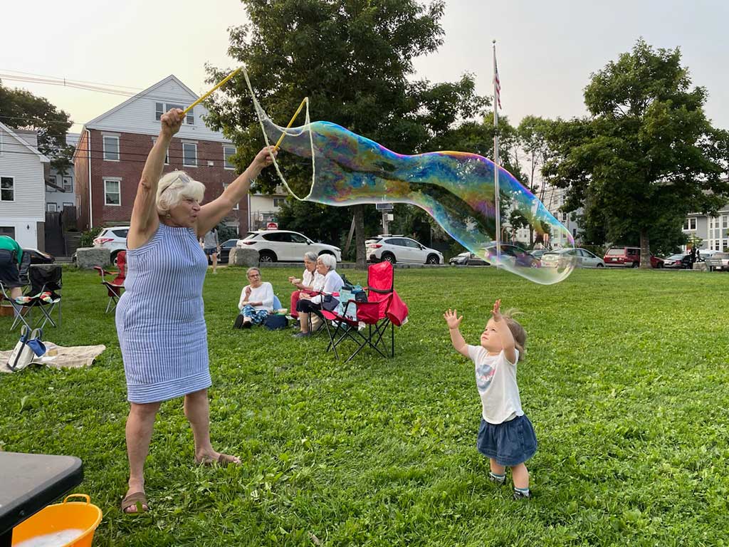 Bubbles... at WENA's Annual Picnic August 2024