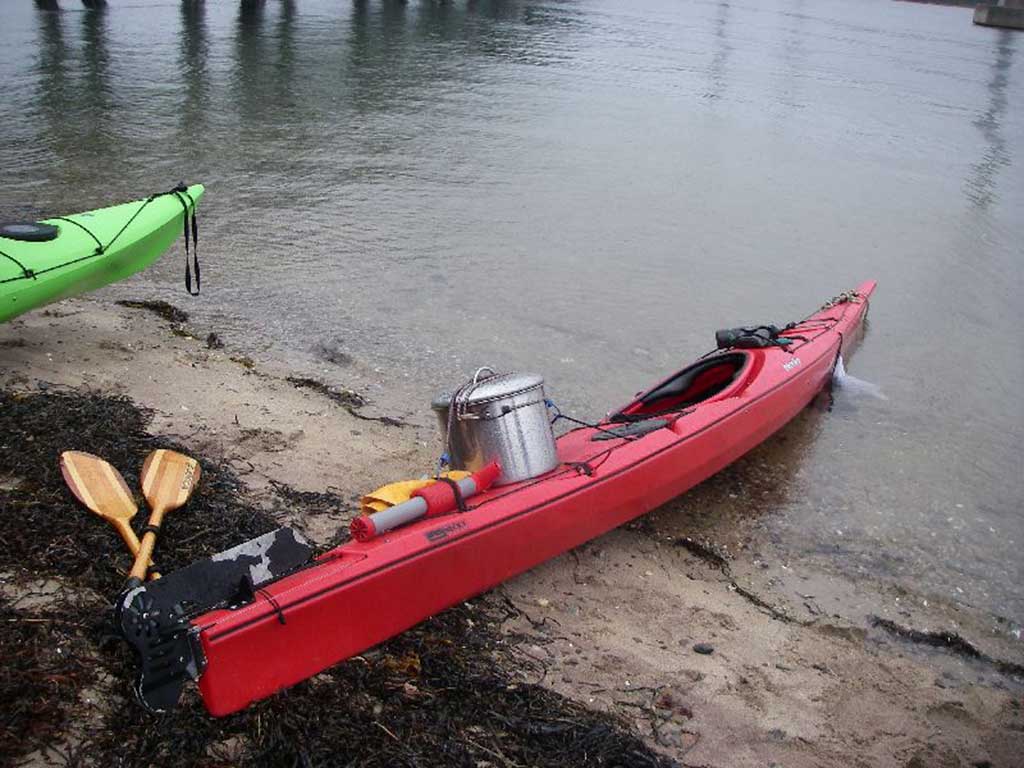 West End News - Kayak with lobster pot