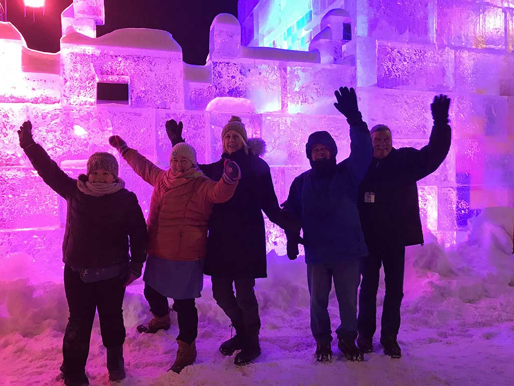 West End News - Ice castle at Quebec Winter Carnival