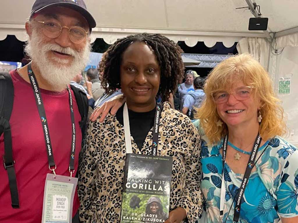 Nancy with Mandip and Dr. Gladys in Sapporo