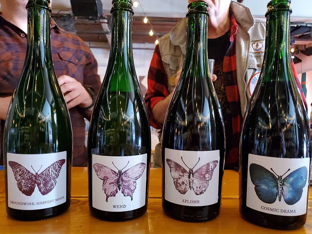 Absolem Ciders line up of bottles