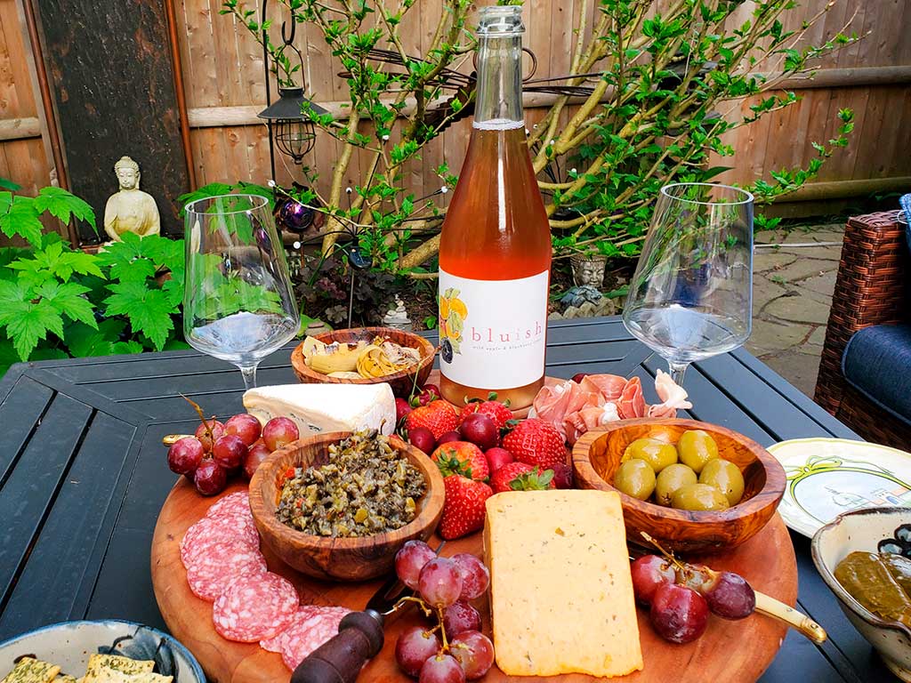 R.A.S. Bluish with charcuterie board