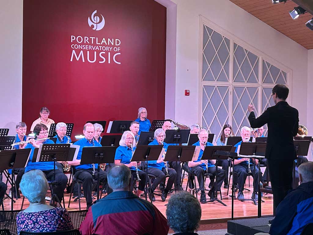 Southern Maine New Horizons Band in concert at Portland Conservatory of Music