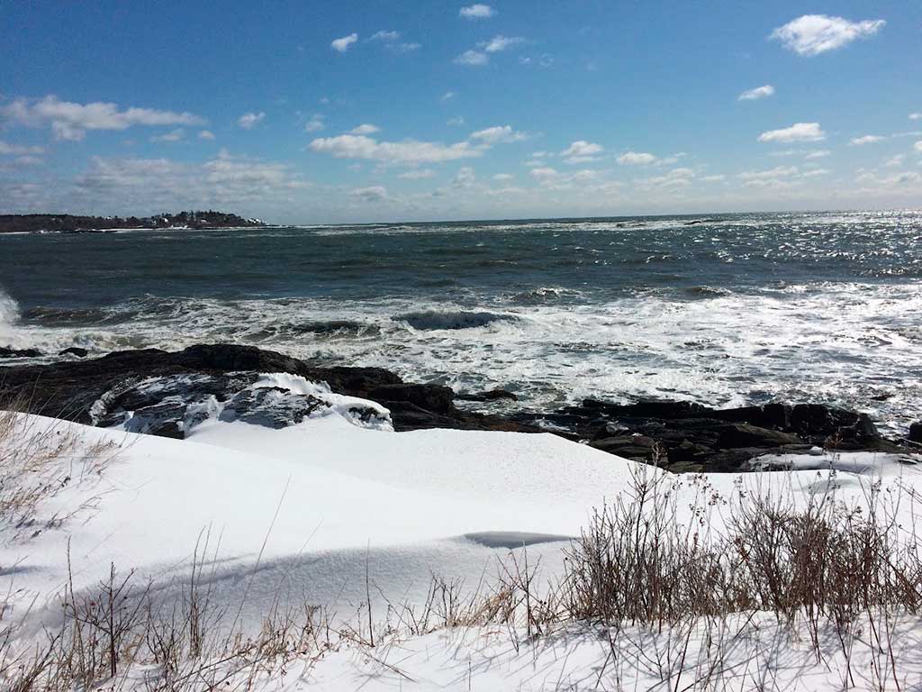 Crescent Beach after snow...