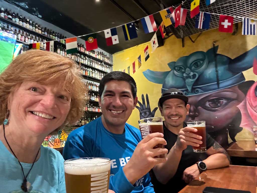 Nancy Dorrans with Rene and Henry