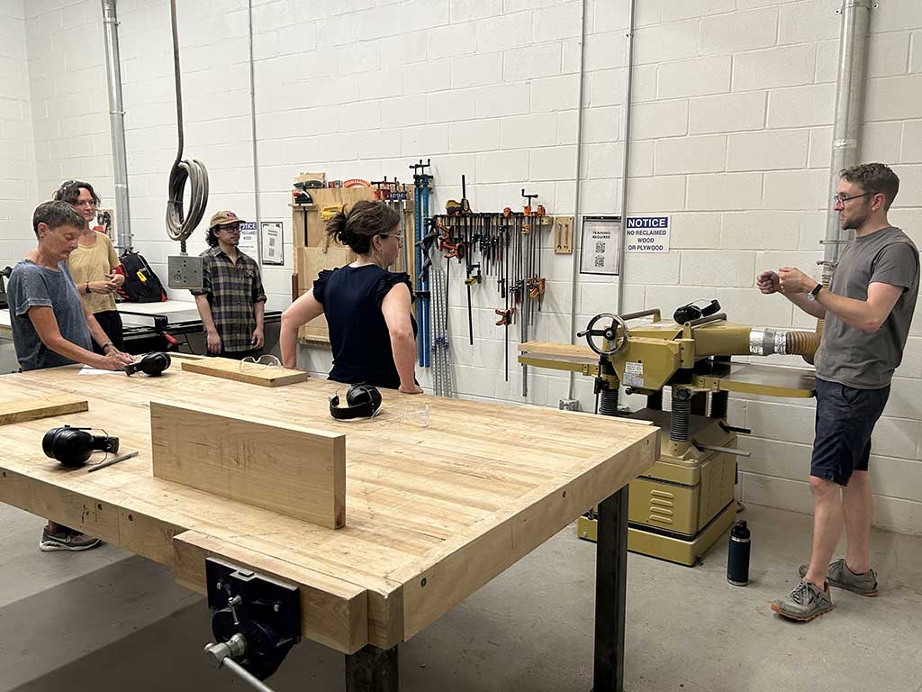 Woodworking class at Factory 3