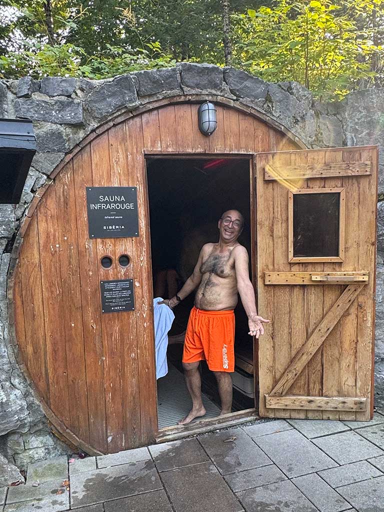 Vishwas at the spa
