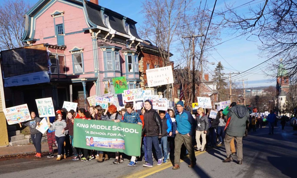 King Middle Climate Action March