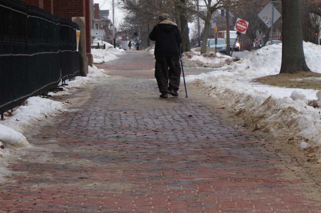 Winter Snow Operatios - On Remaining upright - treacherous city sidewalks