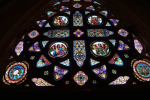 St Dom stain glass window