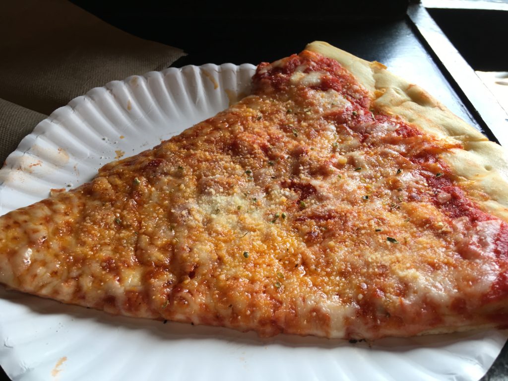 Old Port Slice Bar: large slice of cheese pizza.