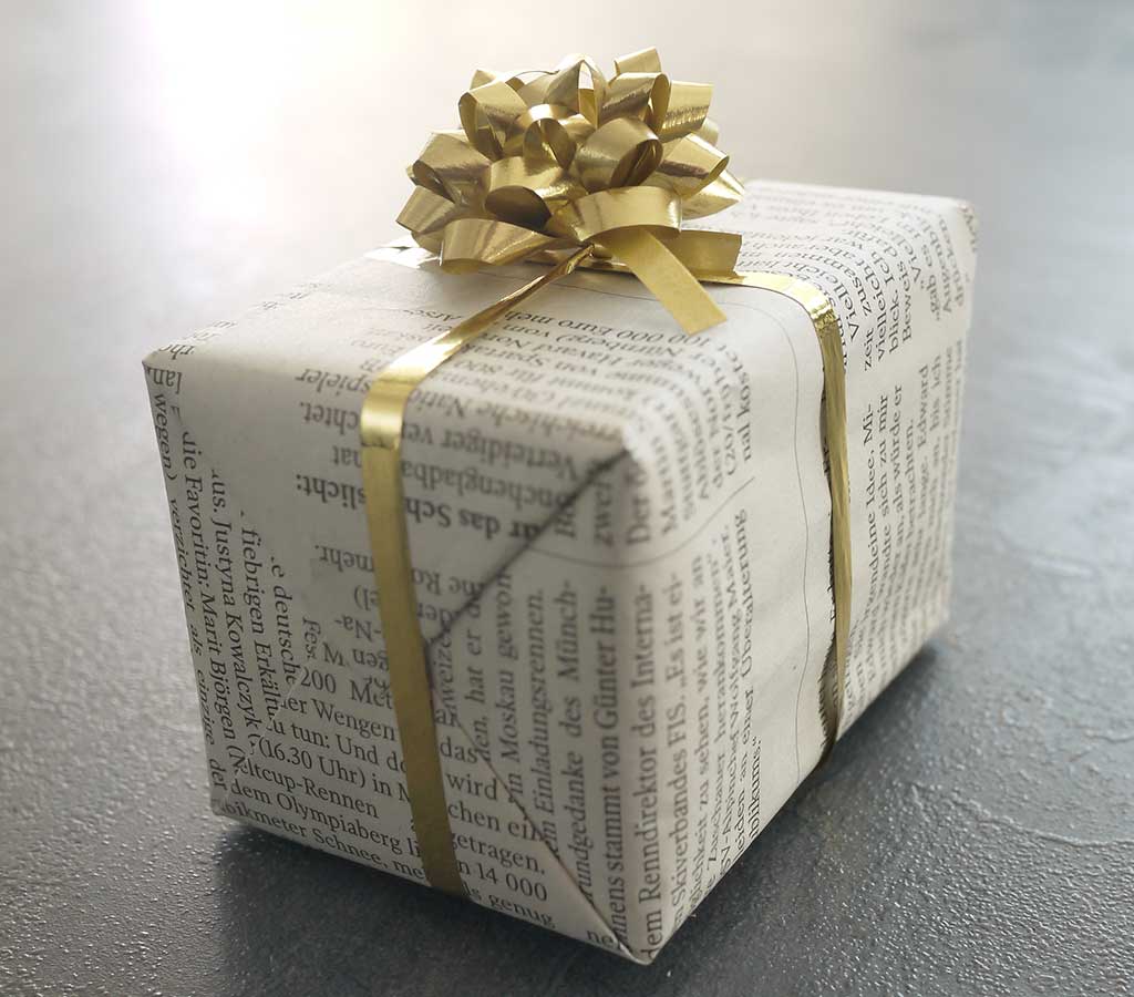 can you send a wrapped gift in the mail