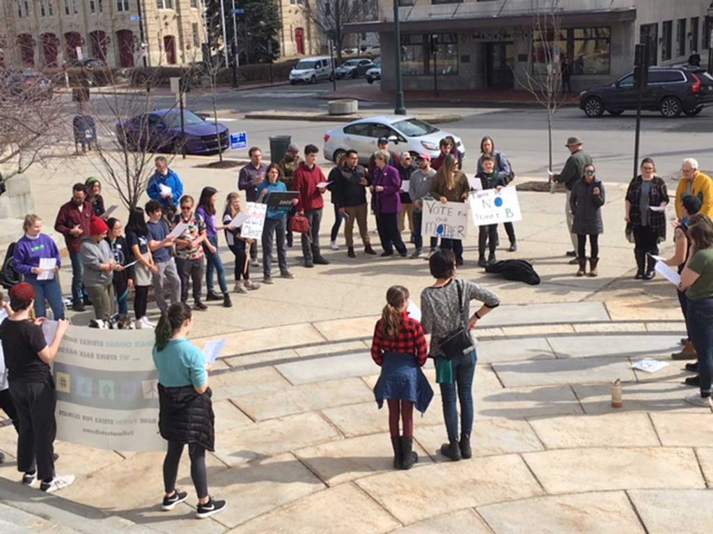 West End News - Climate Angst - Youth rally at City Hall on Super Tuesday