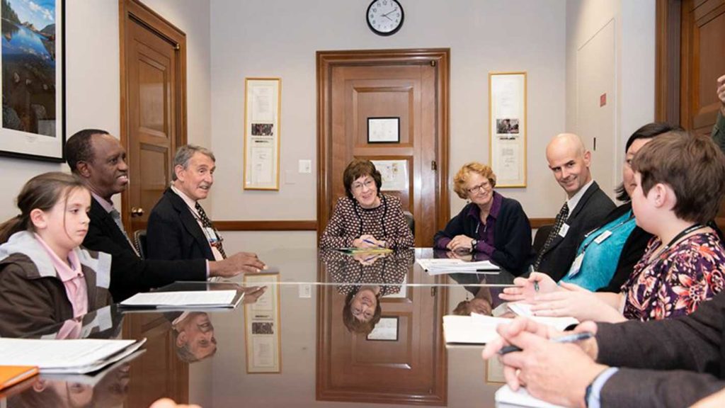 West End News - CCL volunteers at Sen. Collins office lobbying for carbon reduction