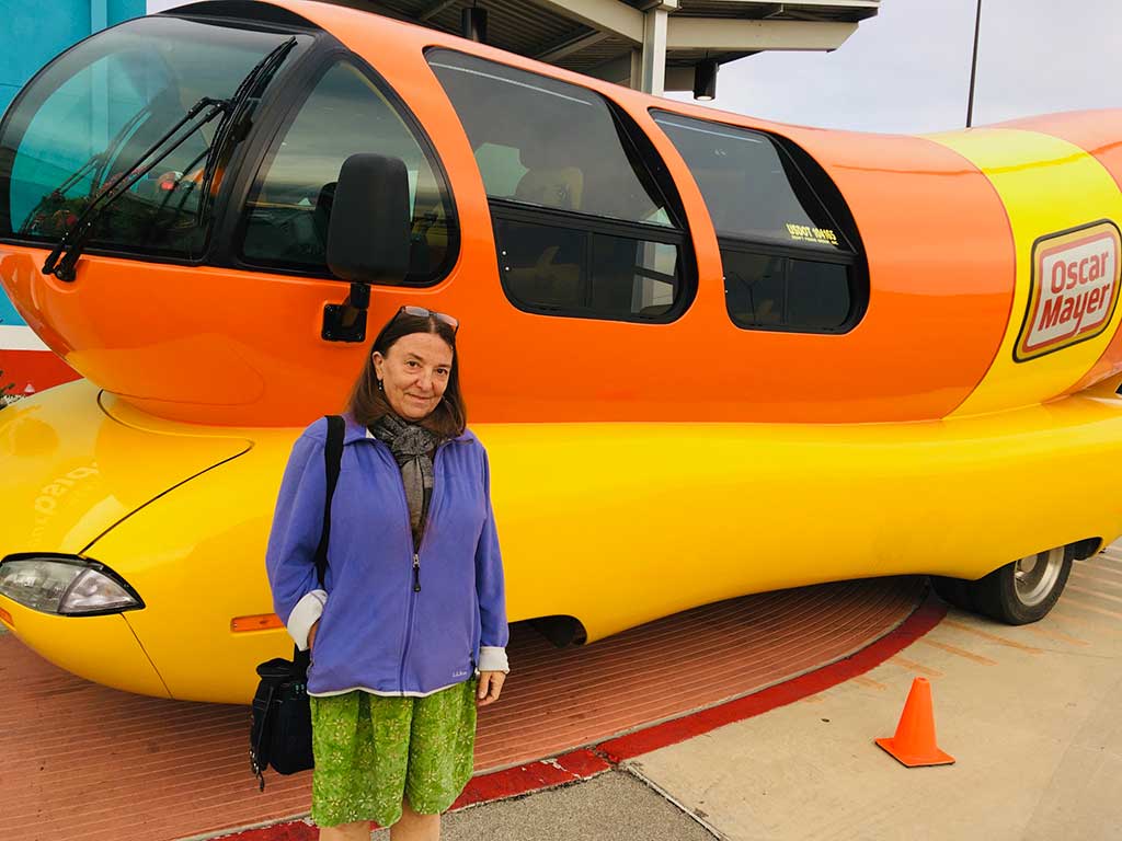 West End News - Fran and the Oscar Mayer Weinermobile