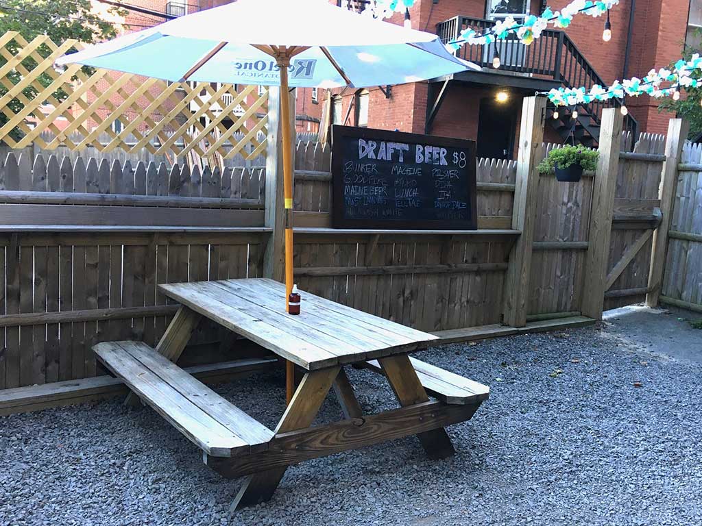 West End News - Dining Al Fresco atBramhall Pub backyard patio - By James Fereira