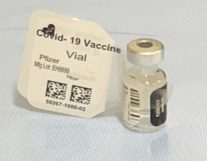 West End News - City of Portland immunization program - Covid-19 Vaccine vile 