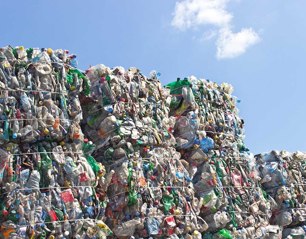 West End News - Circular Economy - Recyling stacked for shipping