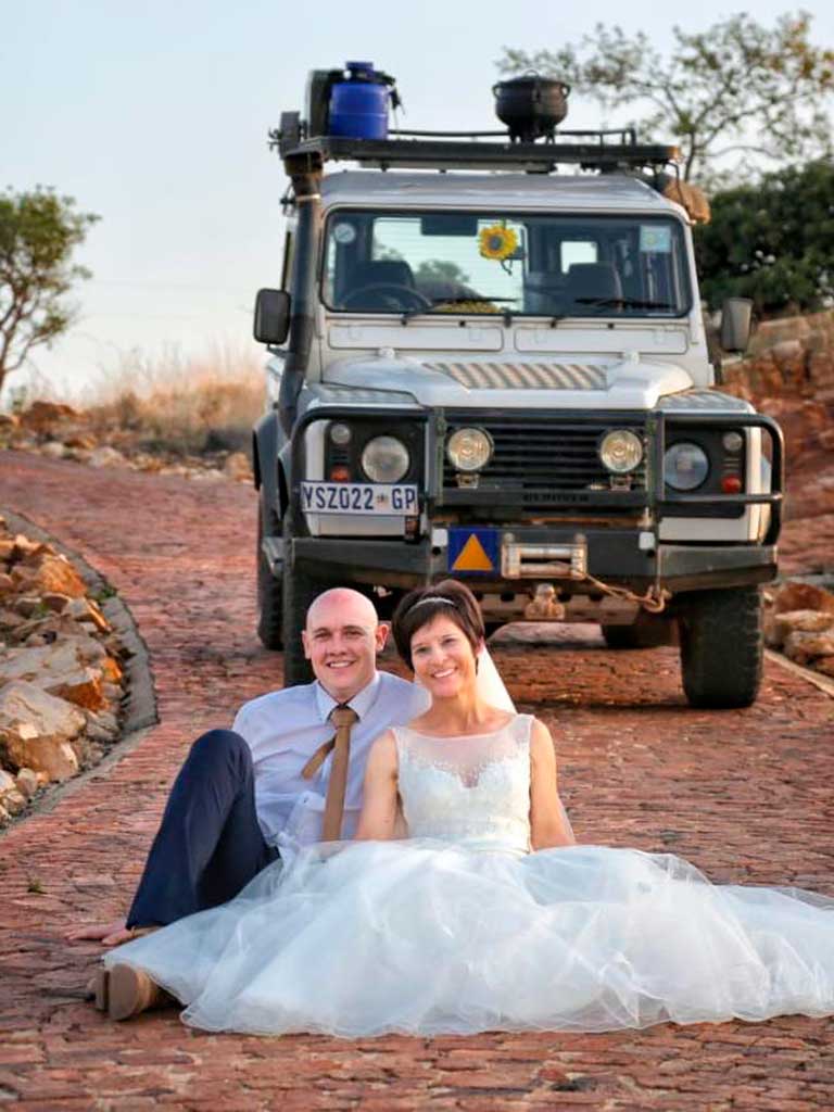 West End News - Virtual Travel Series - Rudolf and Gerda on their wedding day in Malawi