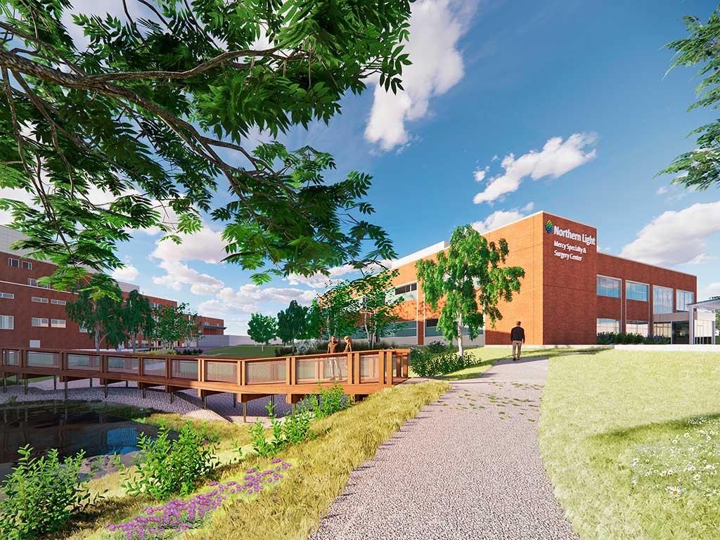 An expanded healthcare campus on Fore River