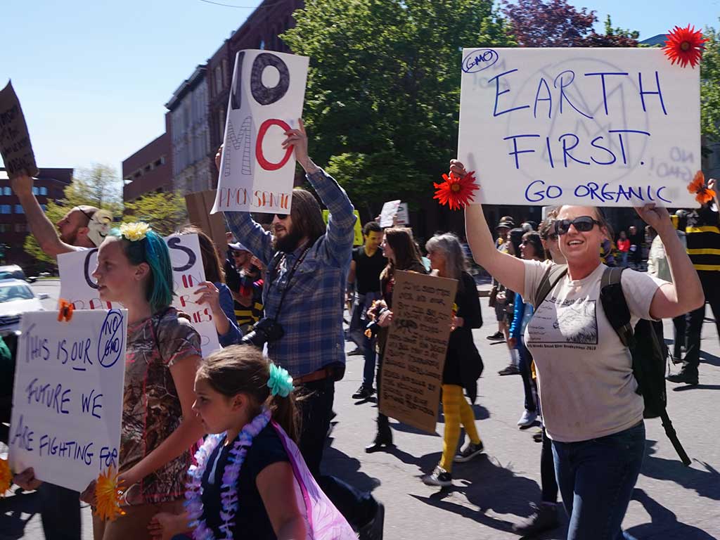 West End News - March and rally - Earth First sign