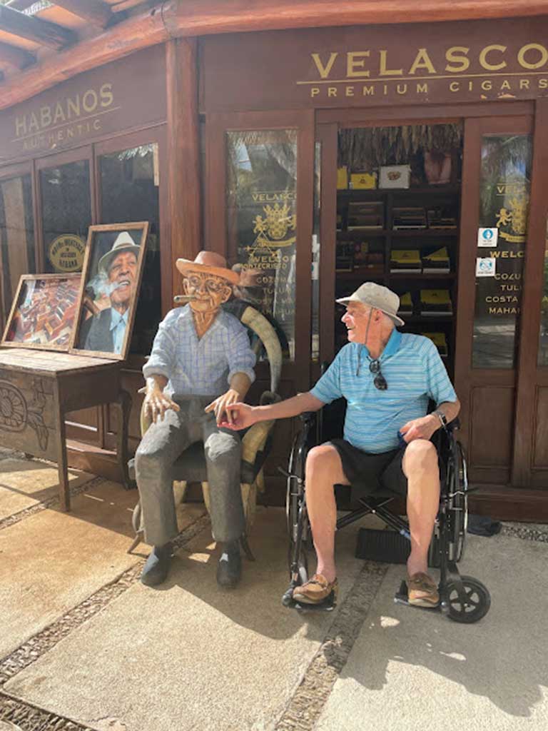 West End News - Velasco cigar shop, FL. with Nancy's father